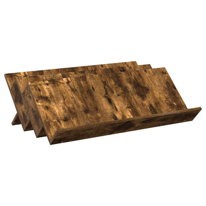 Scaffale per riviste Rovere fumÃ© 90 x 53 x 28,5 cm