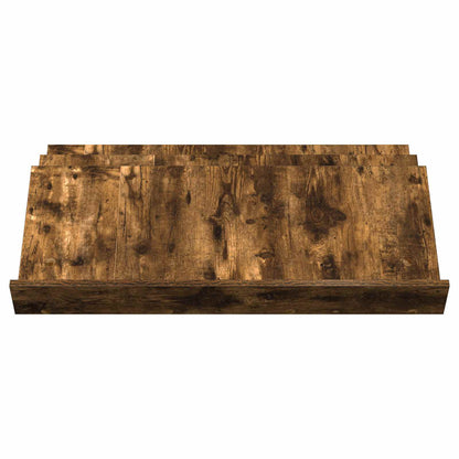 Scaffale per riviste Rovere fumÃ© 90 x 53 x 28,5 cm