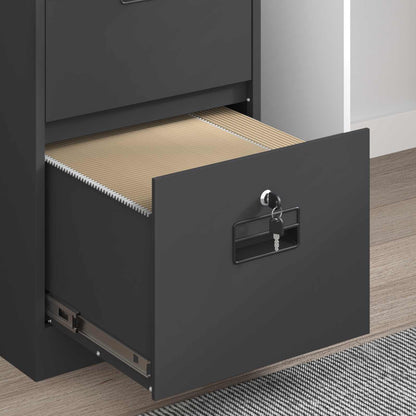 Armadio per File con cassetto 2 pcs Nero 44 x 50 x 139 cm