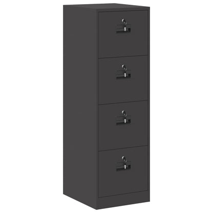 Armadio per File con cassetto 2 pcs Nero 44 x 50 x 139 cm