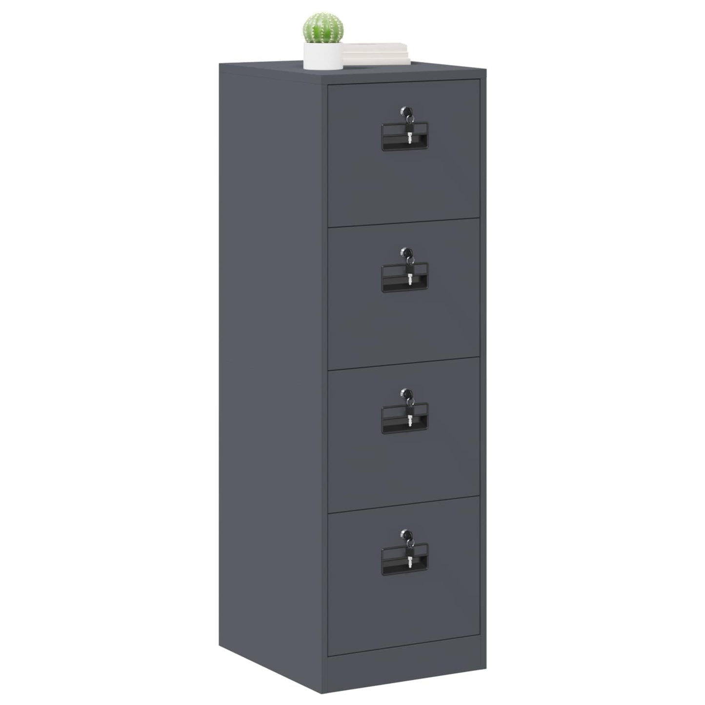 Armadio per File con cassetto 2 pcs Antracite 44 x 50 x 139 cm