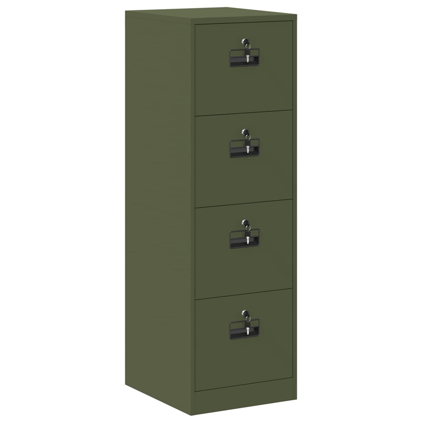 Armadio per File Geometrico 2 pcs Verde oliva 44 x 50 x 139 cm