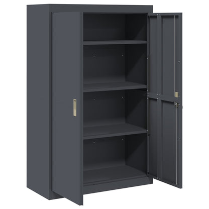 Armadio Antracite 90 x 40 x 140 cm Acciaio