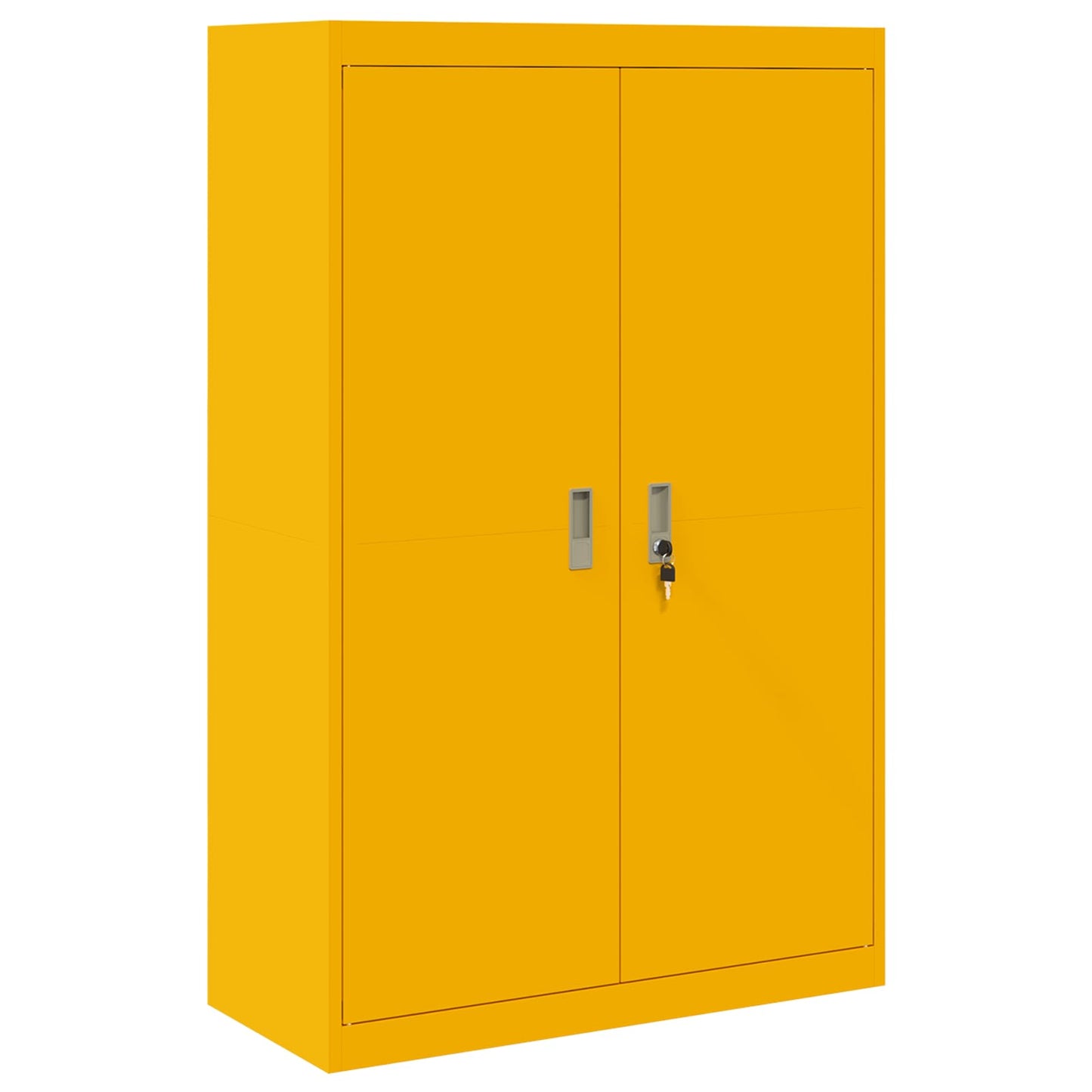 Armadio Giallo senape 90 x 40 x 140 cm Acciaio