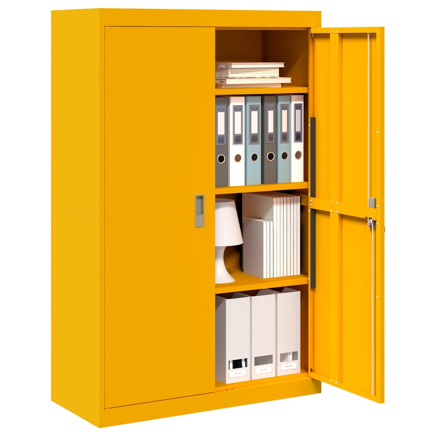 Armadio Giallo senape 90 x 40 x 140 cm Acciaio