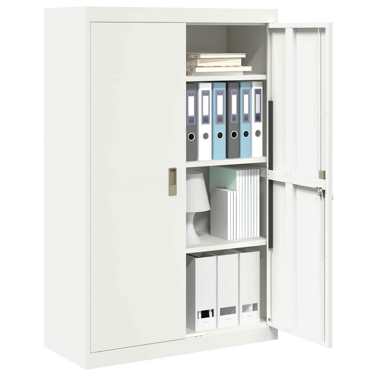 Armadio Bianco 90 x 40 x 140 cm Acciaio