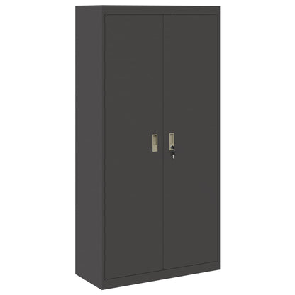 Armadio Nero 90 x 40 x 180 cm Acciaio