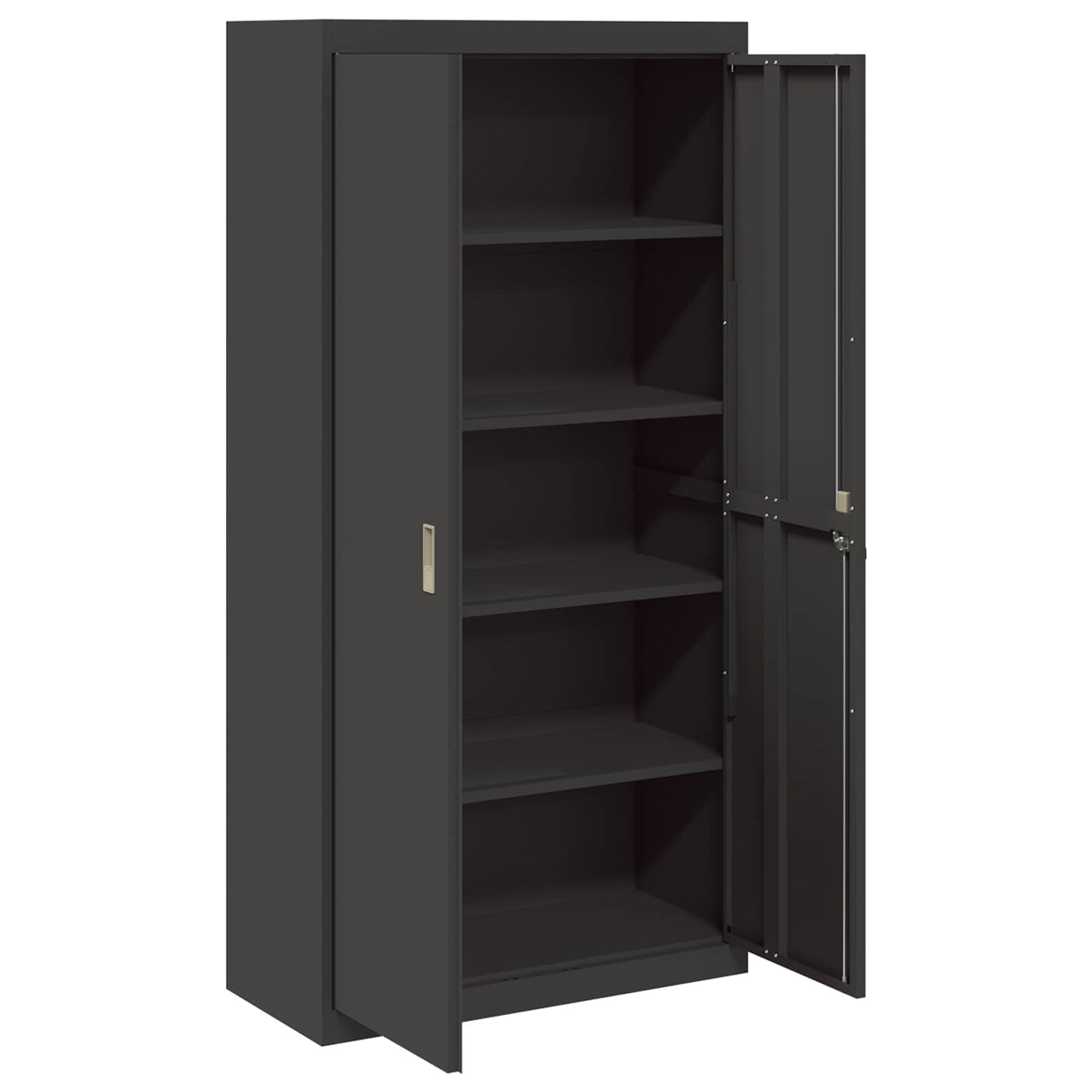 Armadio Nero 90 x 40 x 180 cm Acciaio