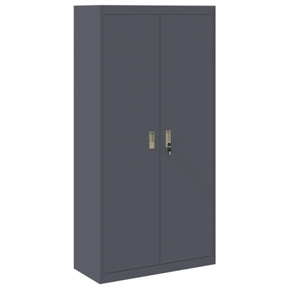 Armadio Antracite 90 x 40 x 180 cm Acciaio