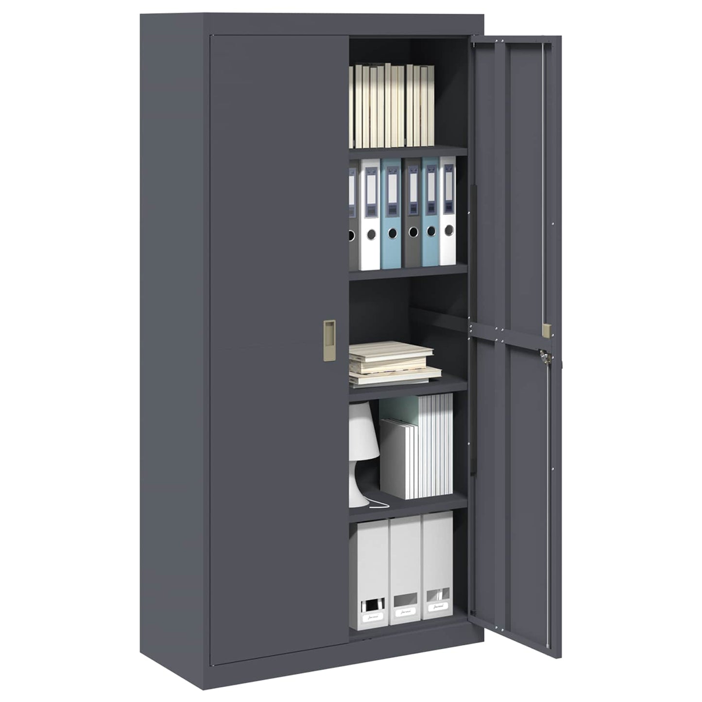 Armadio Antracite 90 x 40 x 180 cm Acciaio