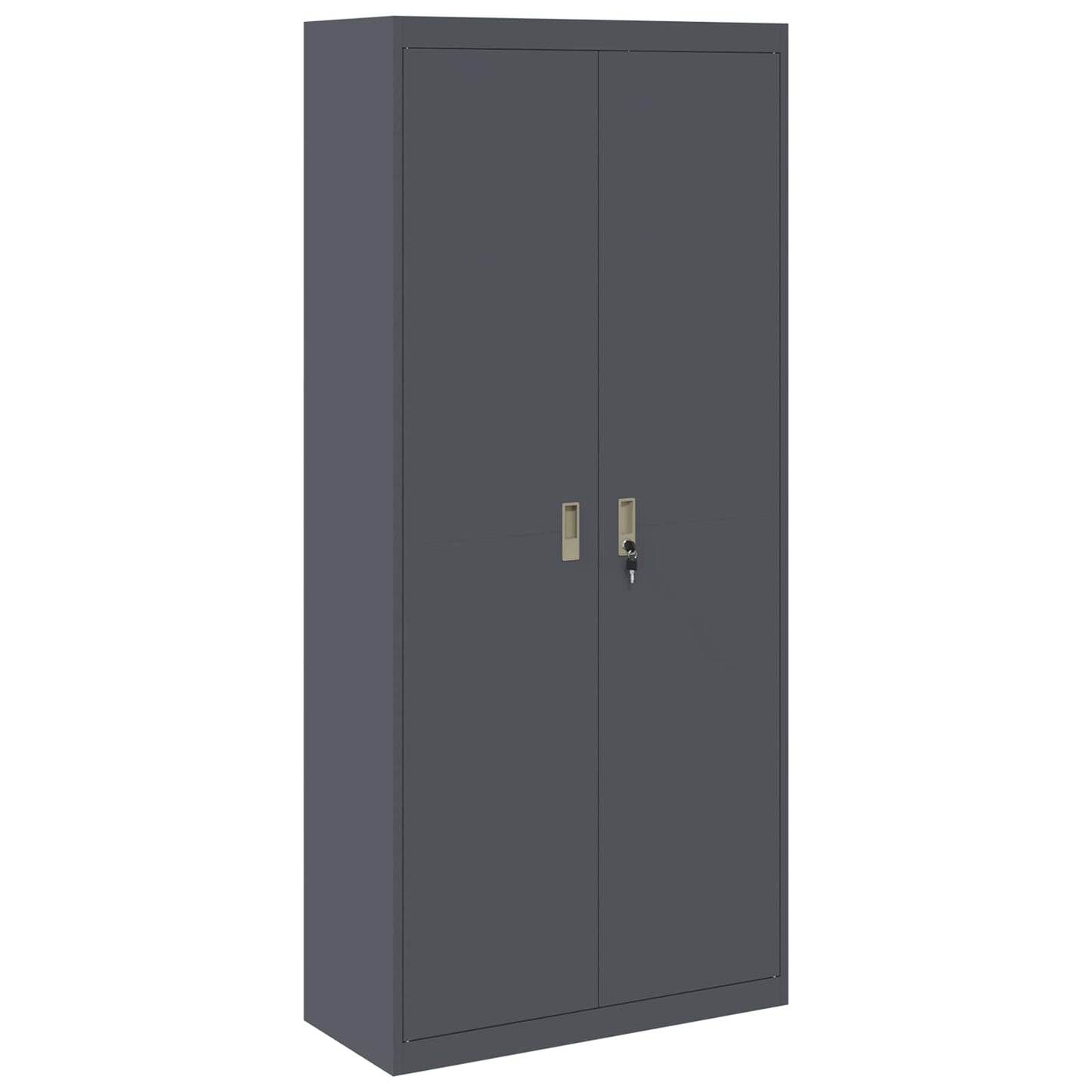 Armadio Antracite 90 x 40 x 200 cm Acciaio