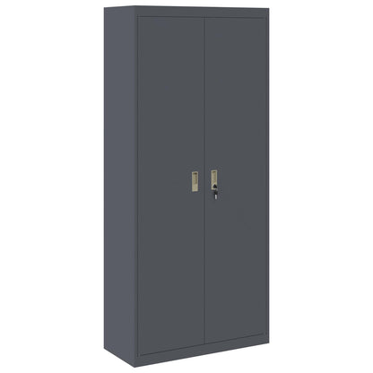 Armadio Antracite 90 x 40 x 200 cm Acciaio