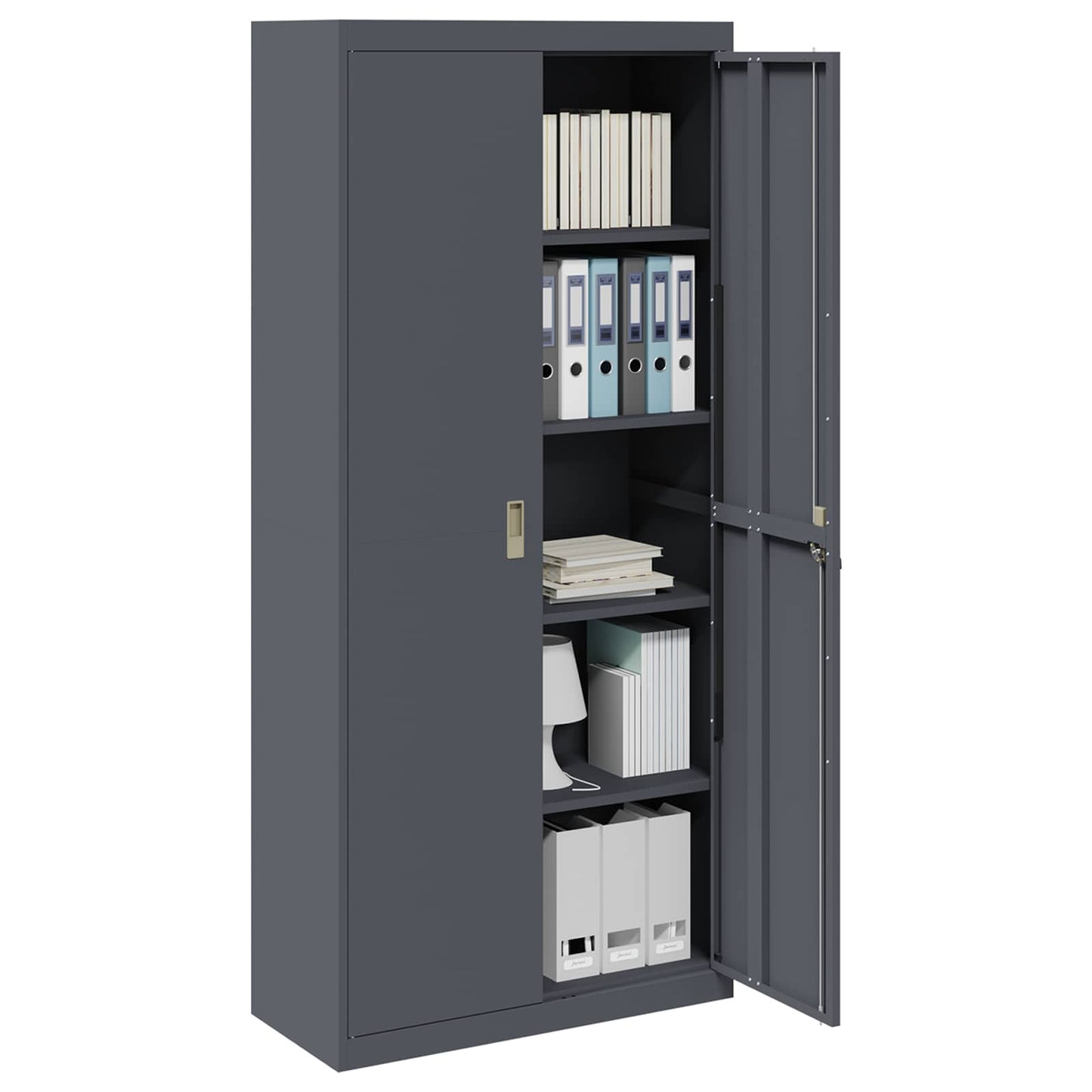 Armadio Antracite 90 x 40 x 200 cm Acciaio