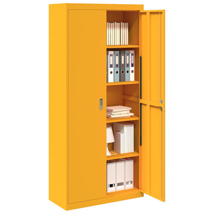 Armadio Giallo senape 90 x 40 x 200 cm Acciaio