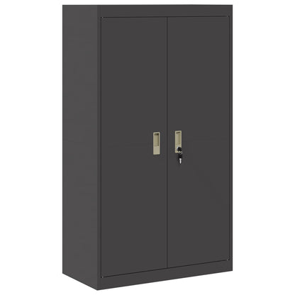 Armadio Nero 80 x 40 x 140 cm Acciaio