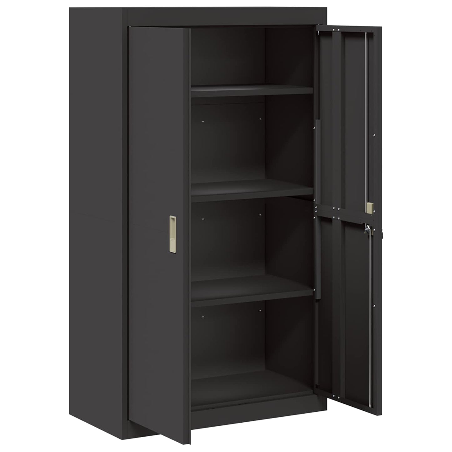 Armadio Nero 80 x 40 x 140 cm Acciaio