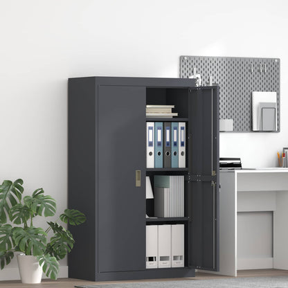 Armadio Antracite 80 x 40 x 140 cm Acciaio