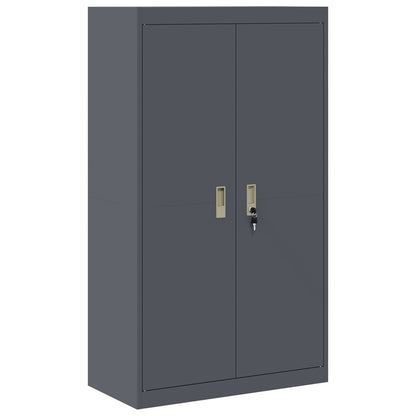 Armadio Antracite 80 x 40 x 140 cm Acciaio