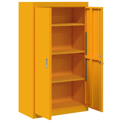 Armadio Giallo senape 80 x 40 x 140 cm Acciaio