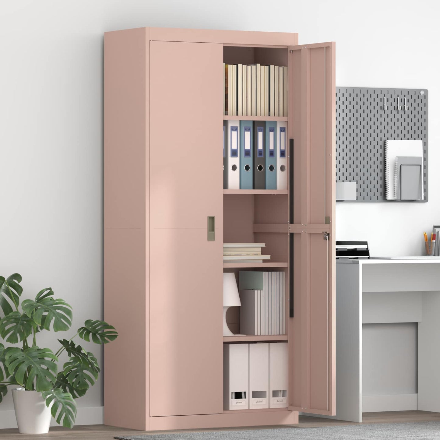 Armadio Rosa 80 x 40 x 180 cm Acciaio