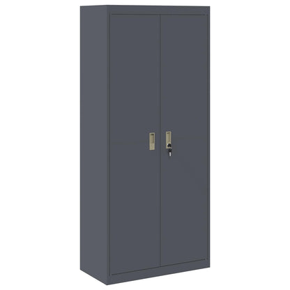 Armadio Antracite 80 x 40 x 180 cm Acciaio