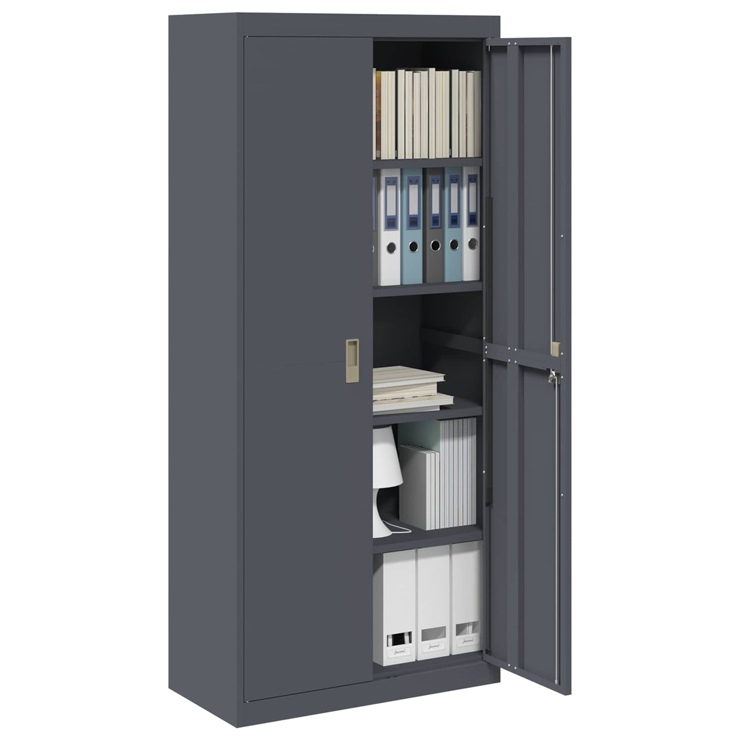 Armadio Antracite 80 x 40 x 180 cm Acciaio