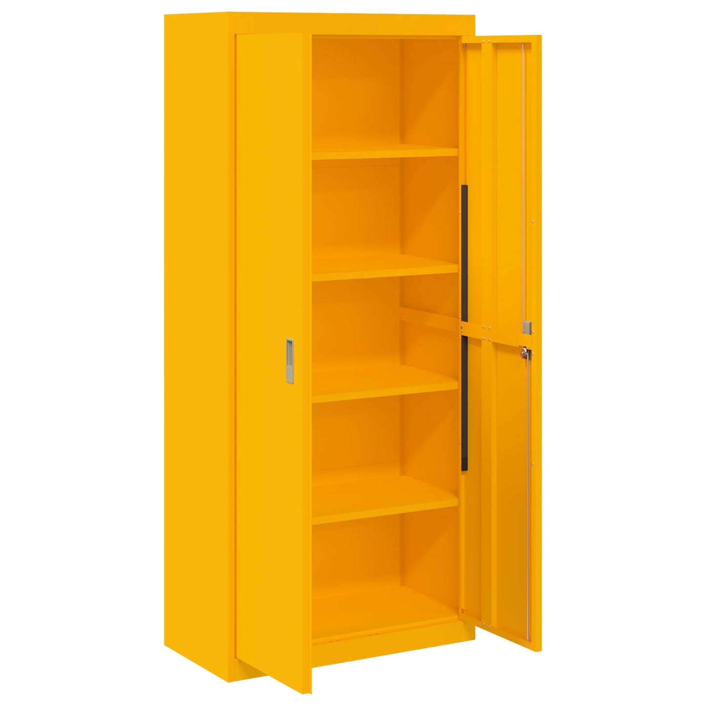 Armadio Giallo senape 80 x 40 x 180 cm Acciaio