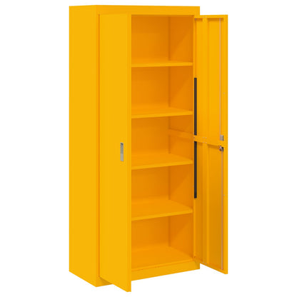 Armadio Giallo senape 80 x 40 x 180 cm Acciaio