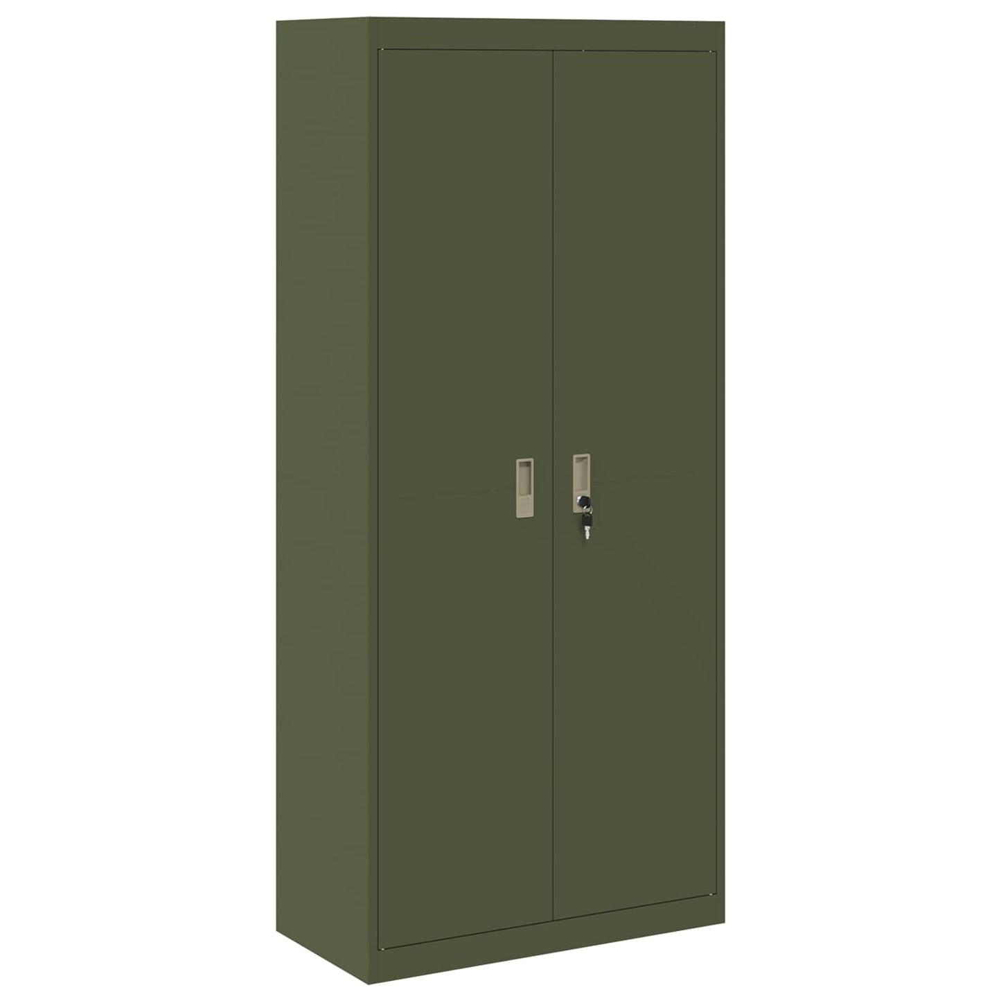 Armadio Verde oliva 80 x 40 x 180 cm Acciaio