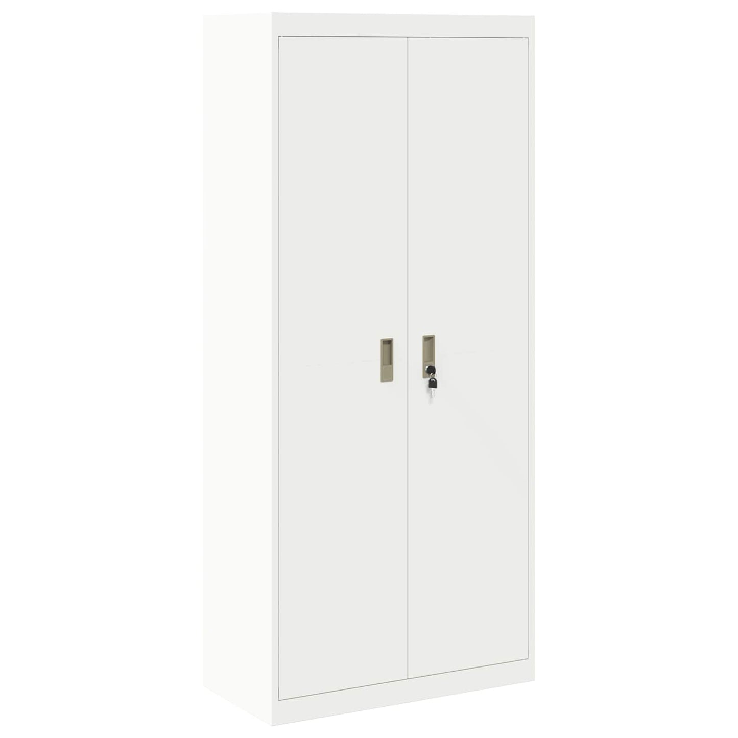 Armadio Bianco 80 x 40 x 180 cm Acciaio