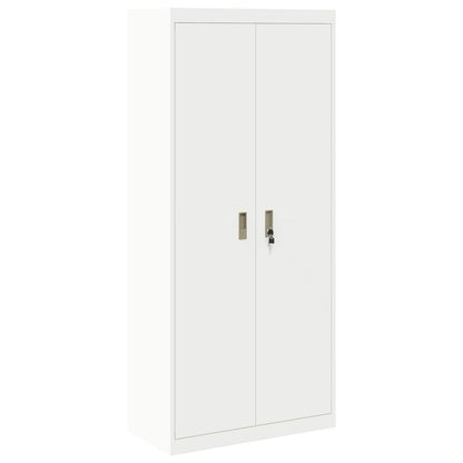 Armadio Bianco 80 x 40 x 180 cm Acciaio