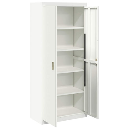 Armadio Bianco 80 x 40 x 180 cm Acciaio