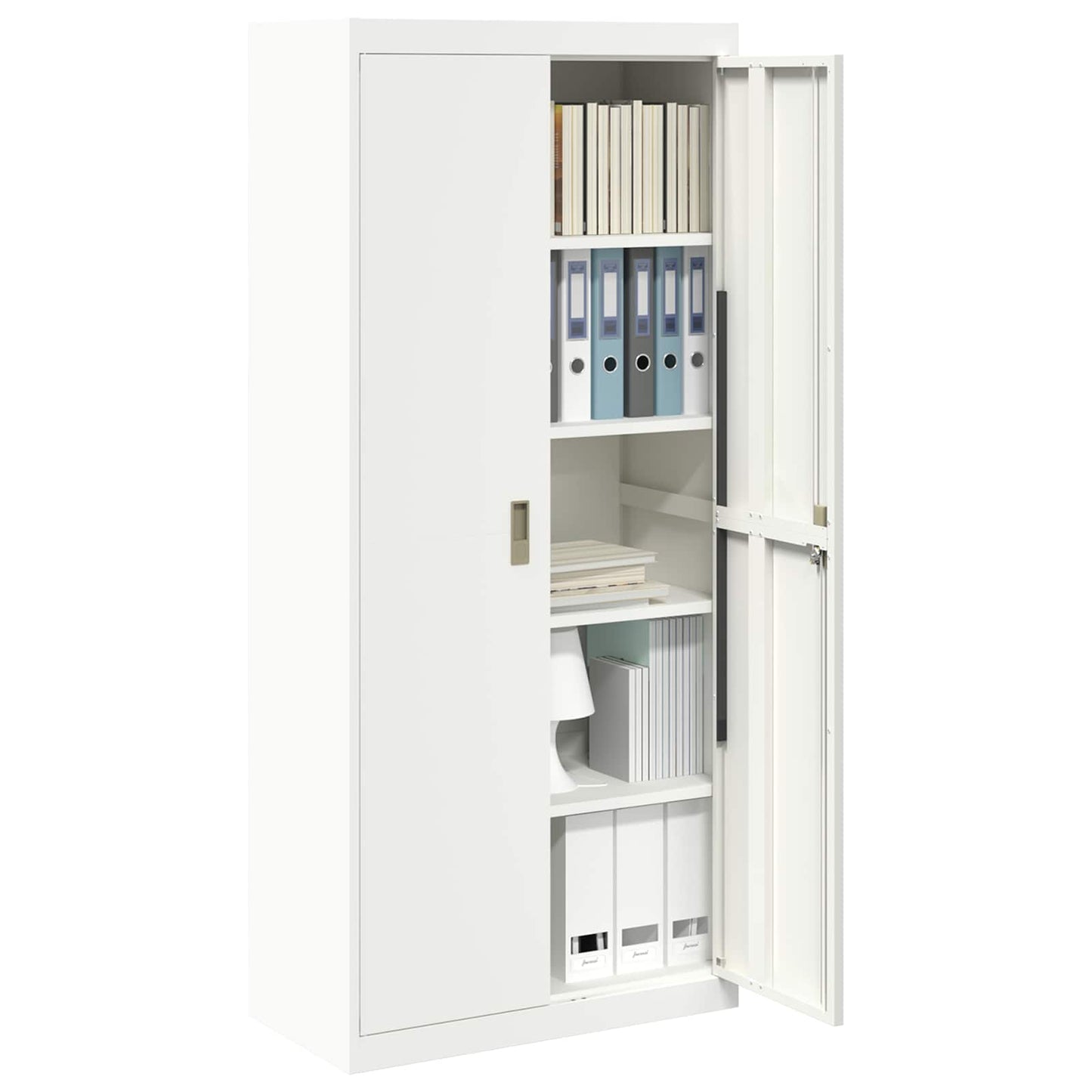 Armadio Bianco 80 x 40 x 180 cm Acciaio