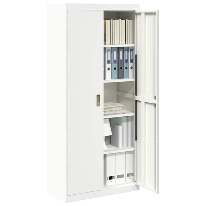 Armadio Bianco 80 x 40 x 180 cm Acciaio
