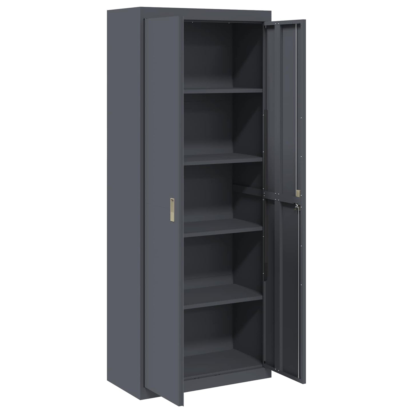Armadio Antracite 80 x 40 x 200 cm Acciaio
