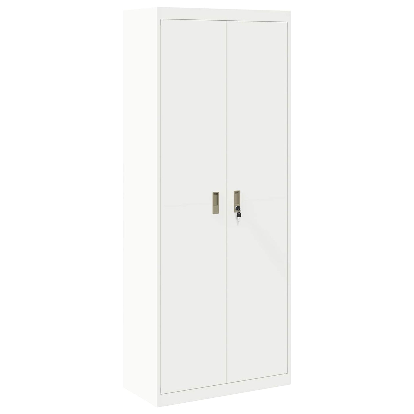 Armadio Bianco 80 x 40 x 200 cm Acciaio