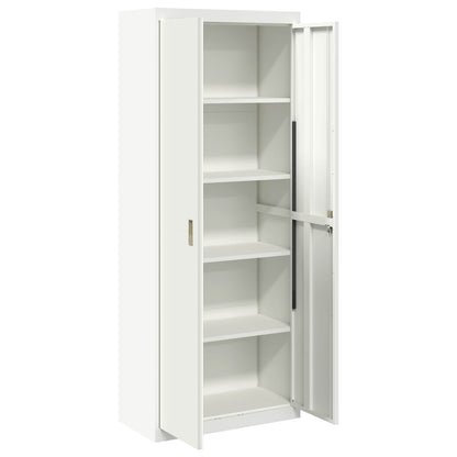 Armadio Bianco 80 x 40 x 200 cm Acciaio