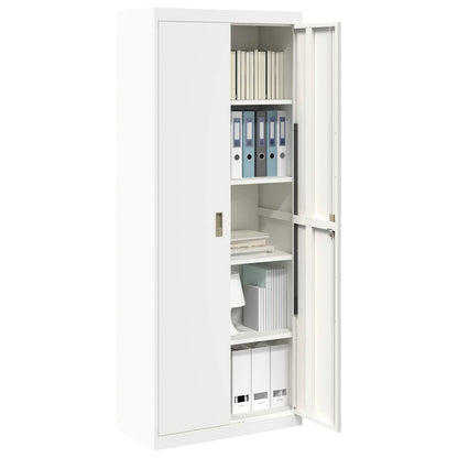 Armadio Bianco 80 x 40 x 200 cm Acciaio