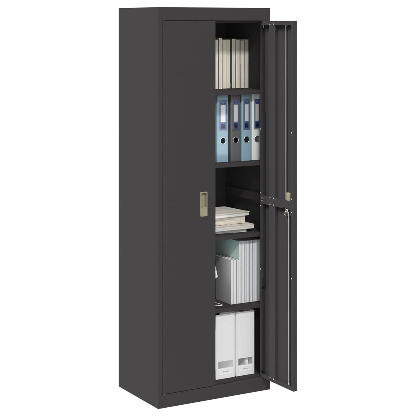 Armadio Nero 60 x 40 x 180 cm Acciaio