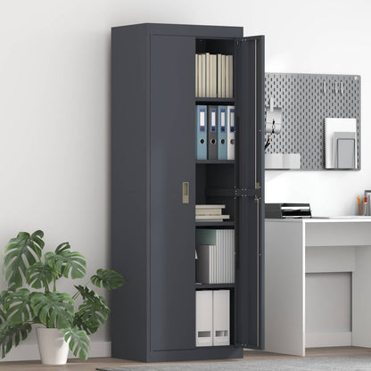 Armadio Antracite 60 x 40 x 180 cm Acciaio