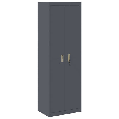 Armadio Antracite 60 x 40 x 180 cm Acciaio