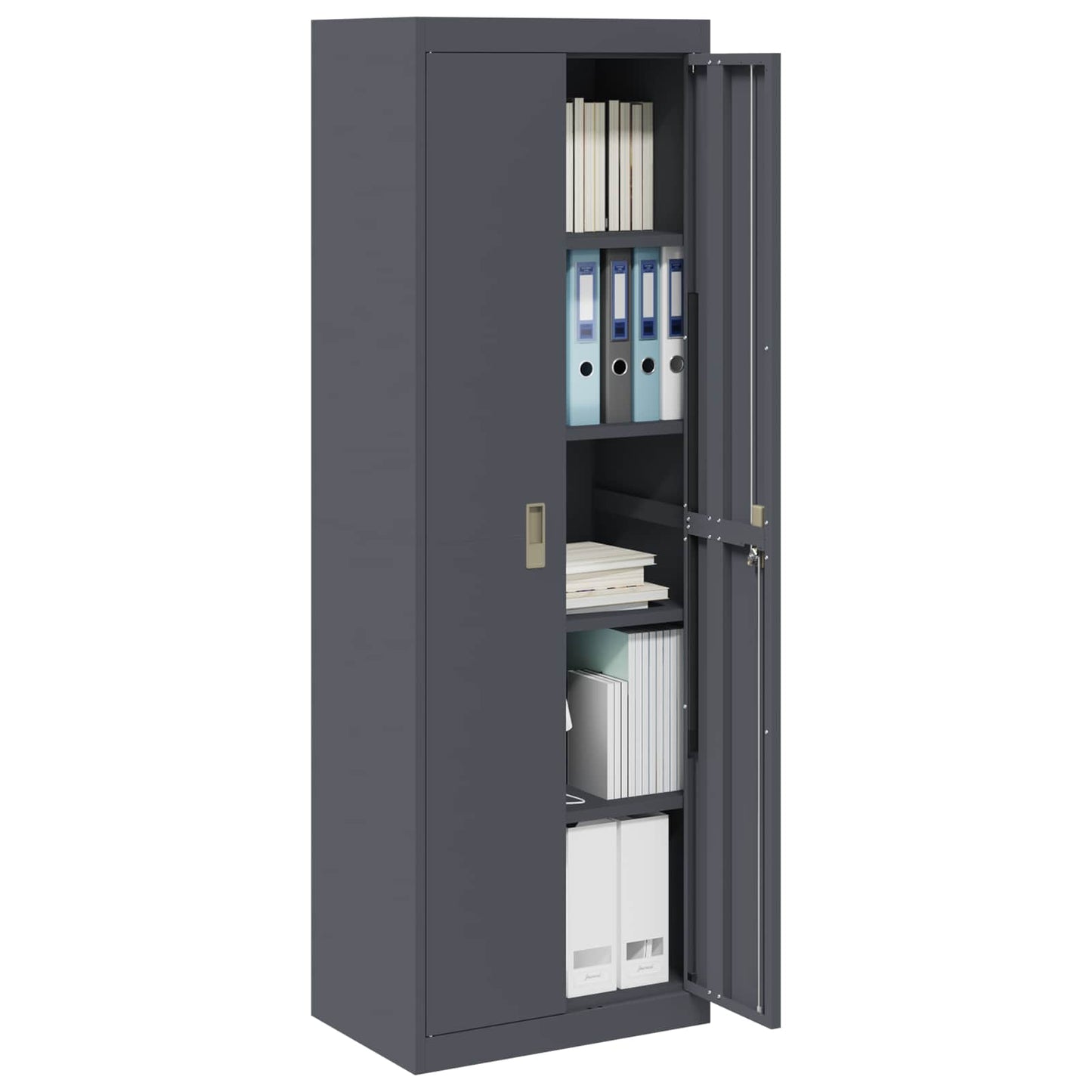 Armadio Antracite 60 x 40 x 180 cm Acciaio