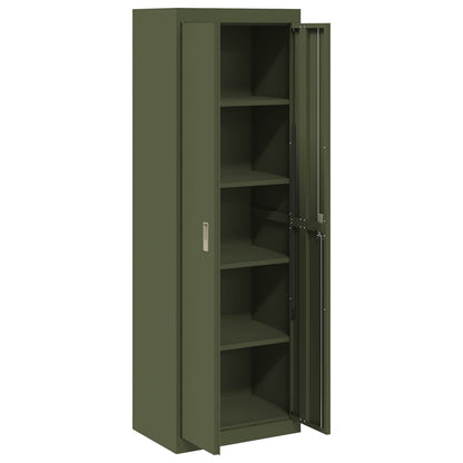 Armadio Verde oliva 60 x 40 x 180 cm Acciaio