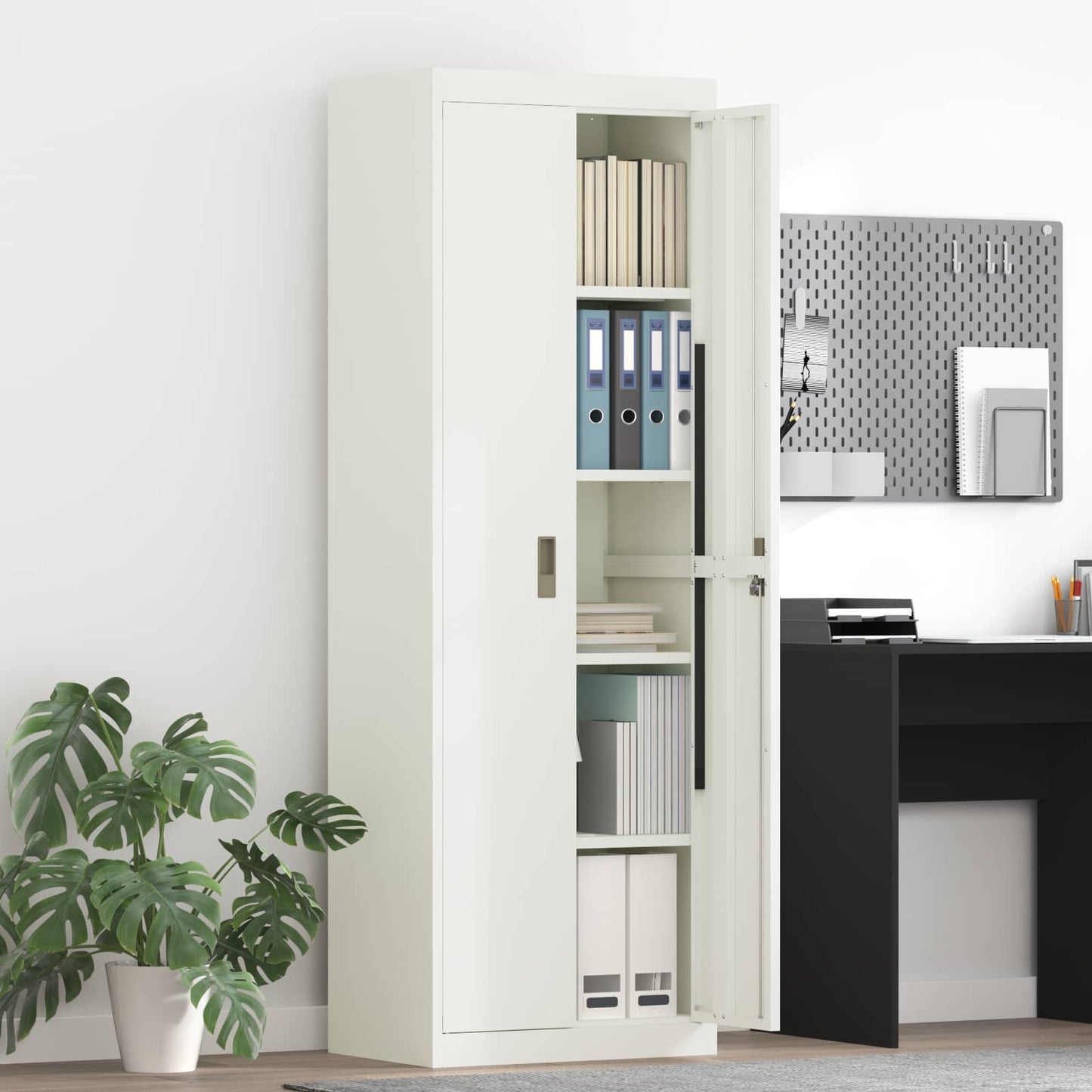 Armadio Bianco 60 x 40 x 180 cm Acciaio