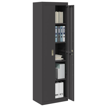 Armadio Nero 60 x 40 x 200 cm Acciaio
