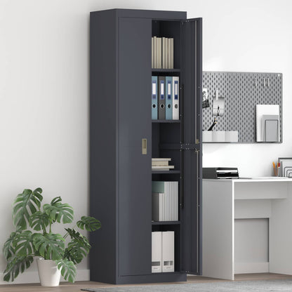 Armadio Antracite 60 x 40 x 200 cm Acciaio
