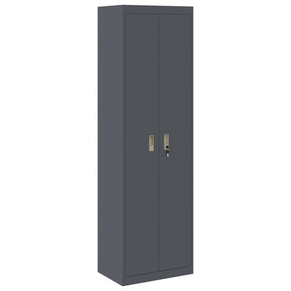 Armadio Antracite 60 x 40 x 200 cm Acciaio