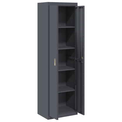 Armadio Antracite 60 x 40 x 200 cm Acciaio