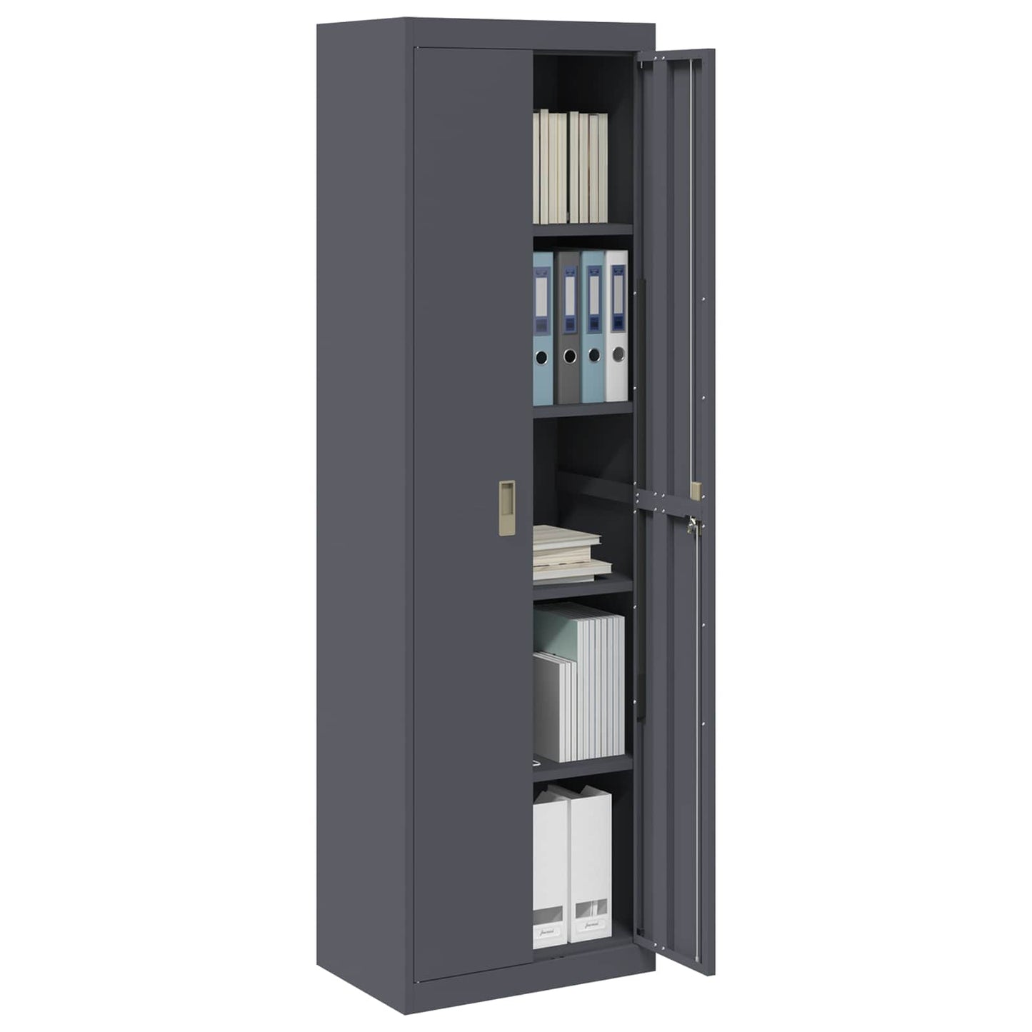 Armadio Antracite 60 x 40 x 200 cm Acciaio