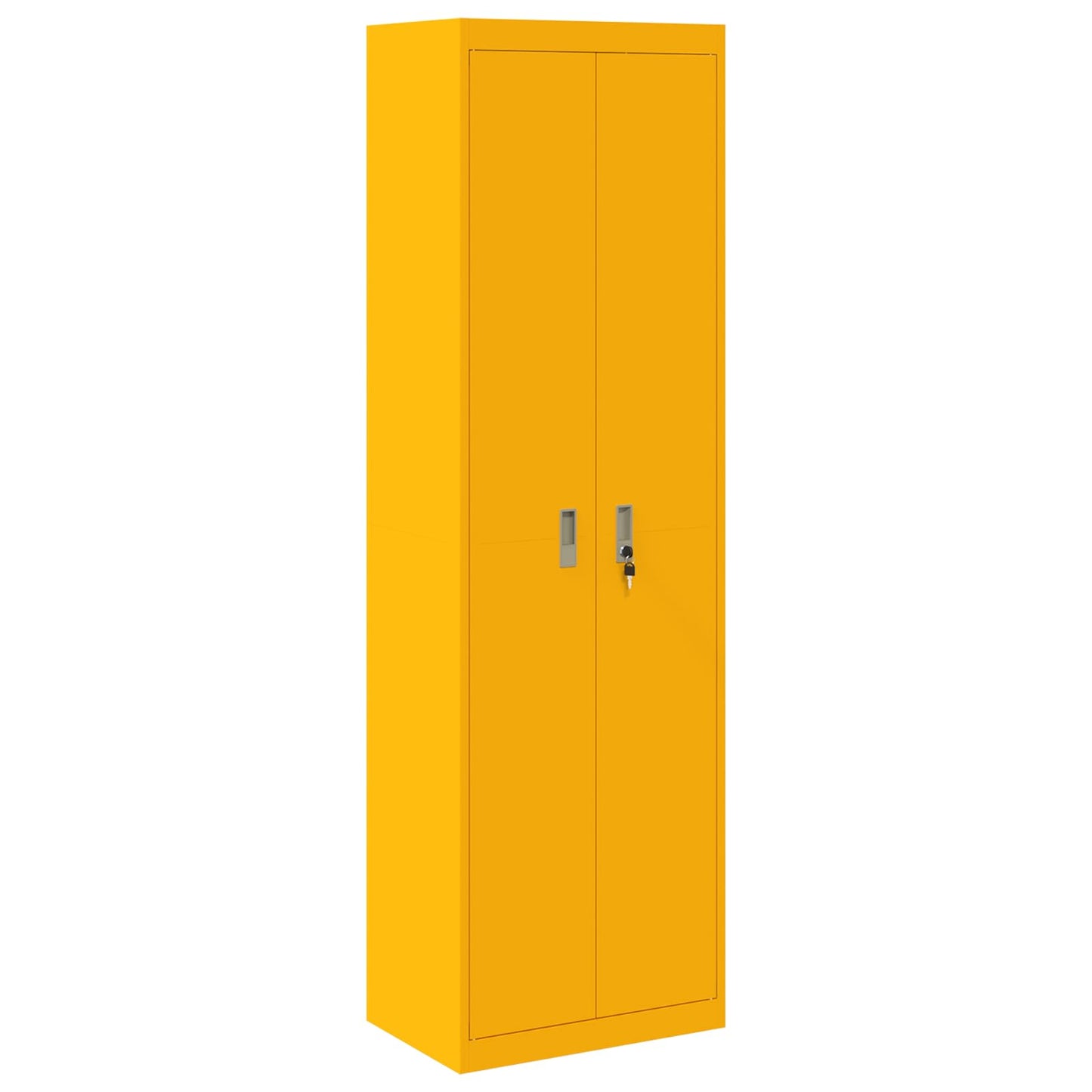 Armadio Giallo senape 60 x 40 x 200 cm Acciaio